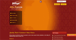 Desktop Screenshot of adityanonwovenfabric.com